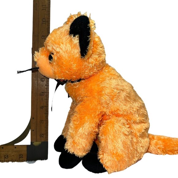 Vintage Ty Beanie Buddy Scared E Cat Plush Stuffed Animal 11" Orange Halloween - Picture 3 of 9